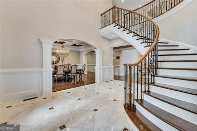 Bright and open floor with beautiful craftsmanship and trim detail