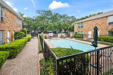 The community pool can be viewed from the unit's l