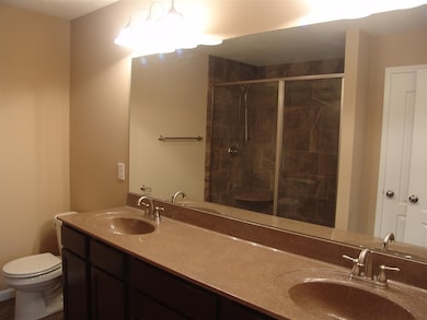 7' vanity with double bowls, 6' Ceramic shower wit