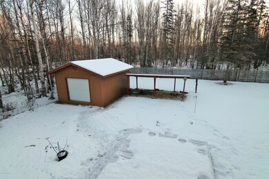 Shed with toy parking