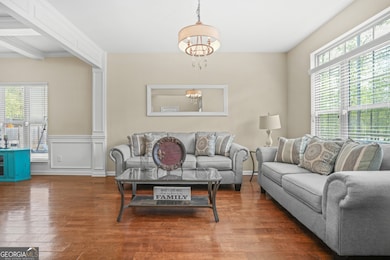 Formal living room attached to dining room