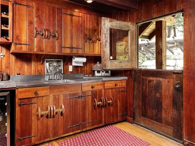 Original hand built cherry cabinets  and wet bar w