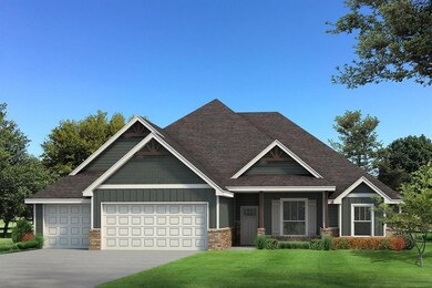 Craftsman inspired home featuring a front lawn and