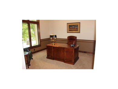 Enormous office w/new carpet and paint.