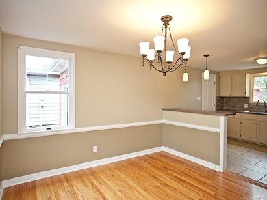 Gleaming hardwood floors and kitchen/dining rooms 