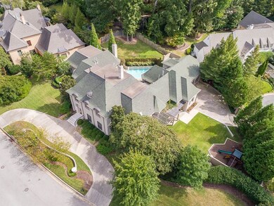Astounding aerial view of this estate property on 