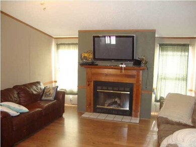 Big family room with fireplace!