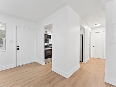 Hallway to the Bathroom & Bedroom