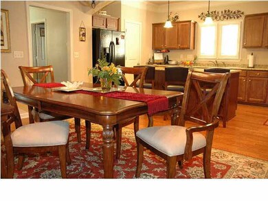 Dining area facing kitchen