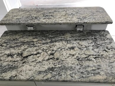 Granite tops in kitchen