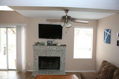 Family room with fireplace