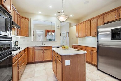 Kitchen with lots of storage including center isla