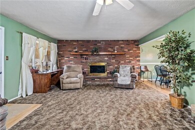 Custom built fireplace and mantle