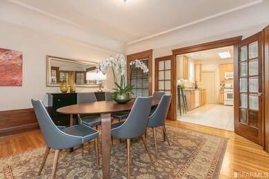 Spacious and inviting dining room which opens to the eat-in kitchen.