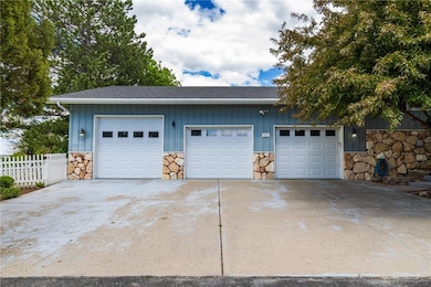 Oversized attached triple-car garage