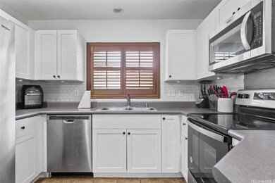 Modern updated kitchen with stainless steel applia