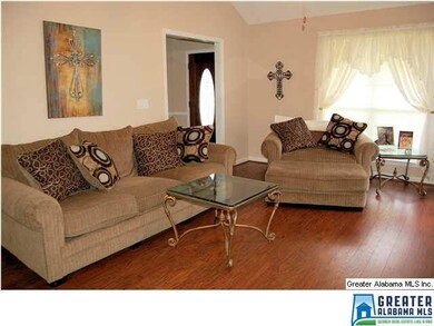 The living area is conveniently located to the lar