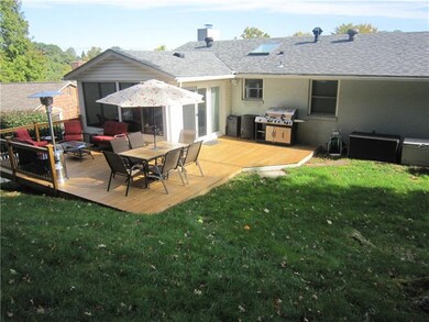 View looking on deck from yard ~ spacious for all 