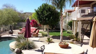 Pool and seating area