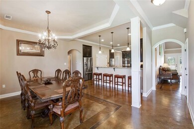 Foyer opens to the dining, kitchen and living room