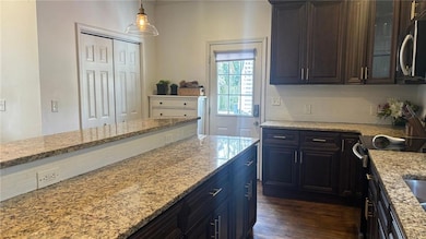 Look at all the counter space! Large island is per