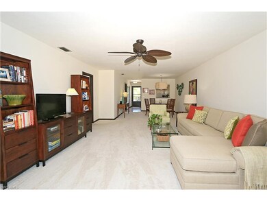View from Den area to Living/Dining Areas. Plush c