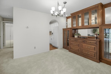 Custom, solid cherry buffet with dimmer lighting