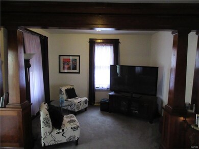 Exposed wood beam