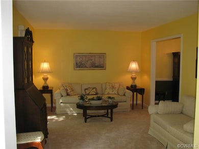 Formal living room with new carpet and fresh paint