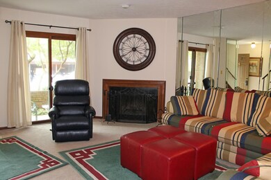 Wood Burning Fireplace, door to Patio