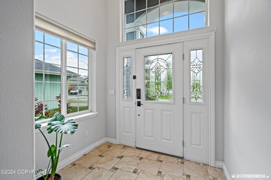 Vaulted Entry w/heated tile floors