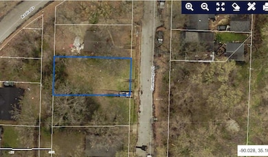 Aerial view of property's location with property boundaries highlighted