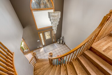View of Spiral Staircase and Foyer from 2nd Floor
