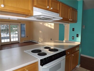 From kitchen out towards the living...