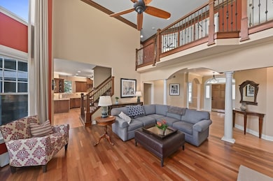 Spacious two story living room