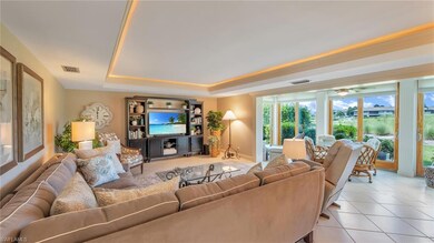 View into living area and lanai