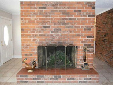 Den/Family/Great Room. All brick fireplace makes f