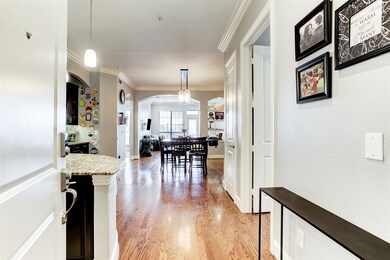 Once you step inside the front door, with keypad d