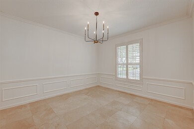 View of dining room from the foyer.