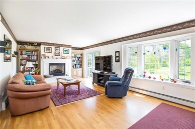 Living Room with inviting gas...