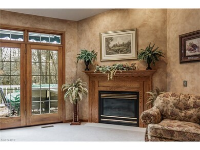 Fireplace, French doors, Wooded View, Professional