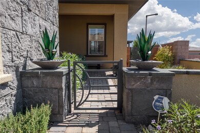 Gated entrance to private courtyard