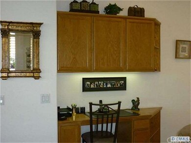 Built in desk area