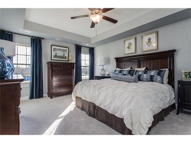 Master bedroom of another Cypress plan by Eastwood