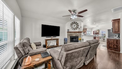 Living room with lots of natural light