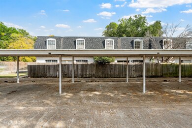 View of covered parking lot