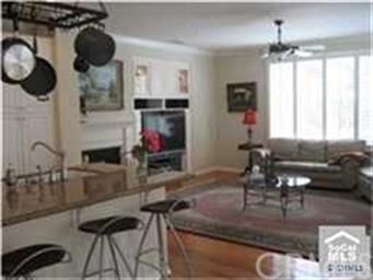 Family room with fireplace