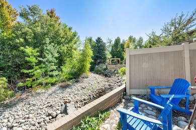 View of creek from patio / terrace