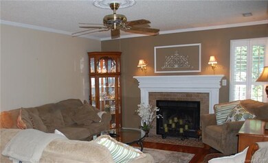 Beautiful hardwood floors in living area and kitch