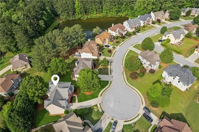 Aerial overview of property's location with nearby